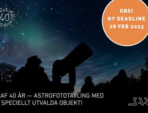 Ny deadline för SAAF:s astrofototävling!